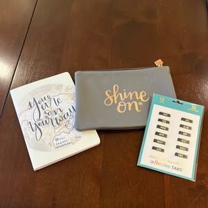 Erin Condren Bundle: Small Clutch, Travel Journal, adhesive monthly tabs, New